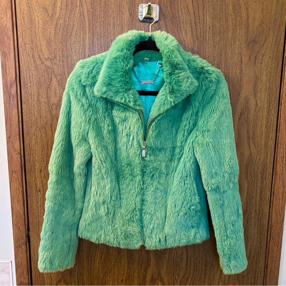 Chic Turquoise Teddy Jacket - Picture 1 of 3